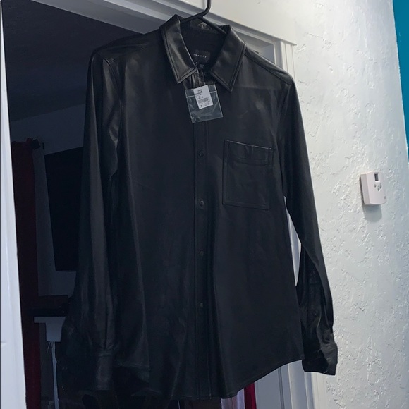 Leather button up. - Picture 1 of 3